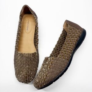 Comfort View Bethany Velvet Woven Slip On Loafers Wide